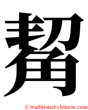 觢 serif font