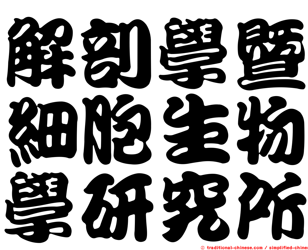 解剖學暨細胞生物學研究所