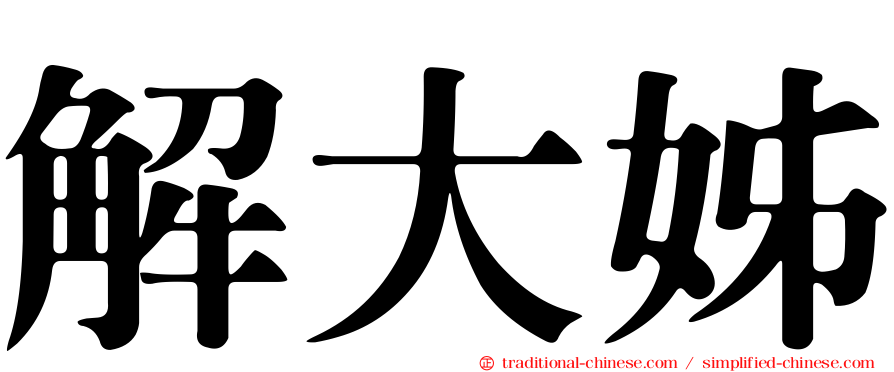 解大姊