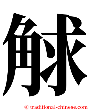 觩 serif font
