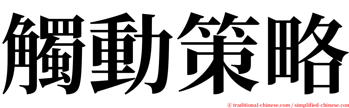 觸動策略 serif font