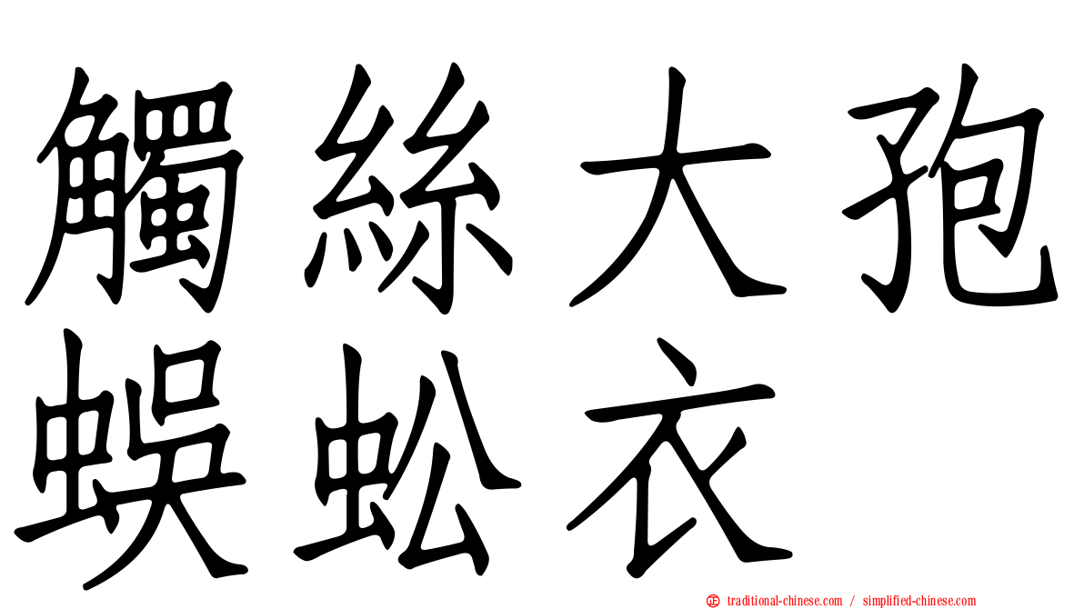 觸絲大孢蜈蚣衣