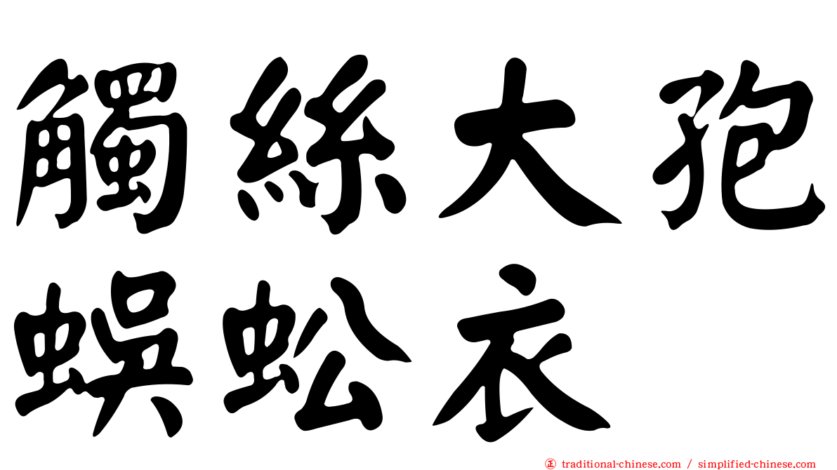 觸絲大孢蜈蚣衣