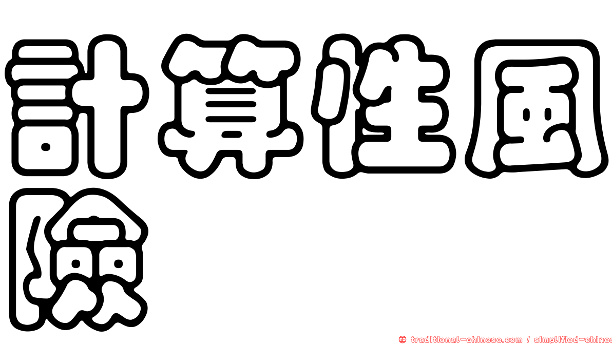 計算性風險