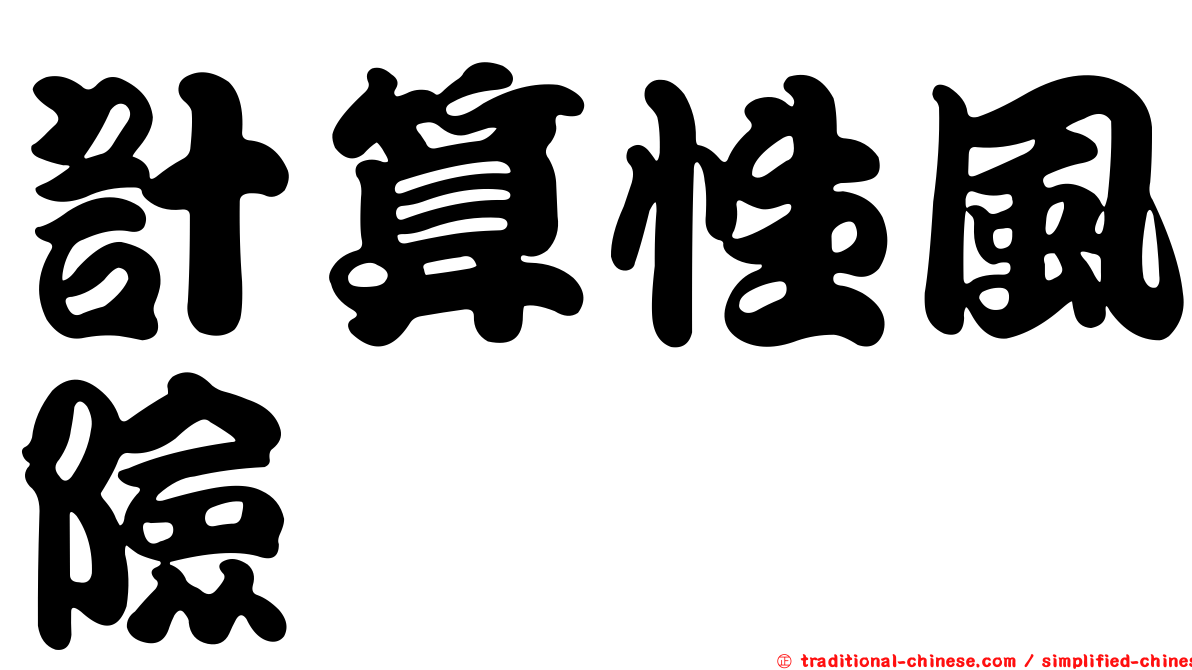 計算性風險