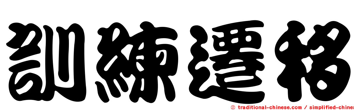 訓練遷移
