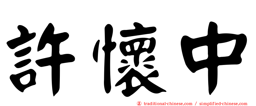 許懷中
