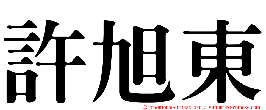 許旭東