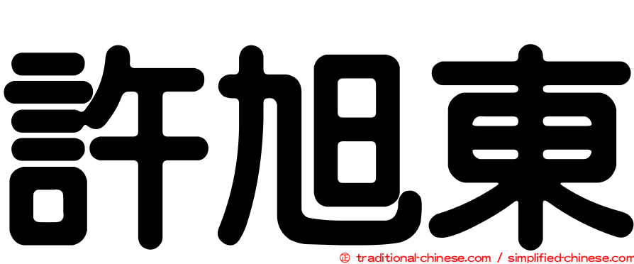 許旭東