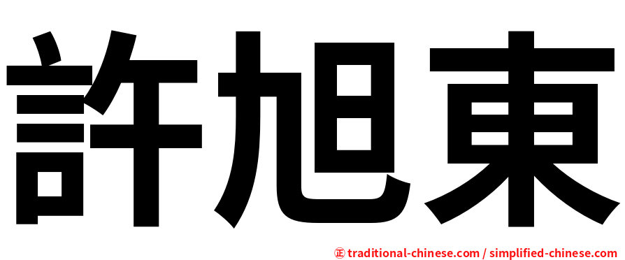 許旭東