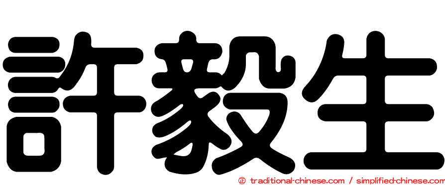 許毅生