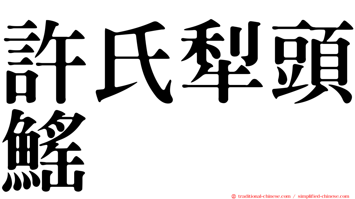 許氏犁頭鰩