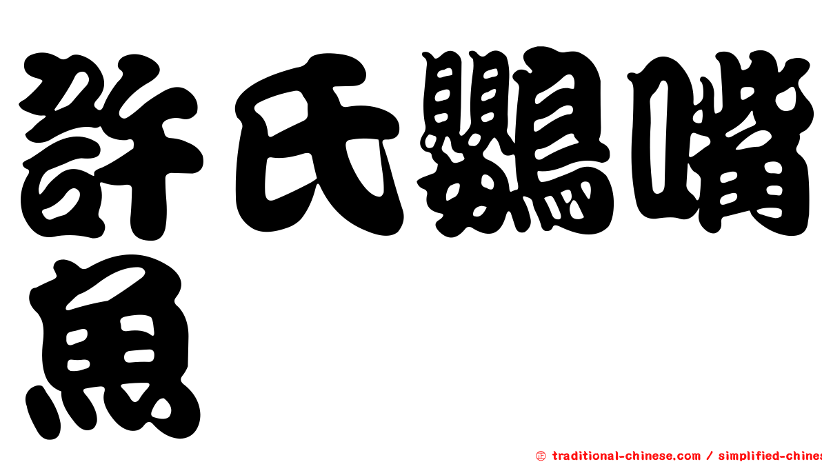 許氏鸚嘴魚