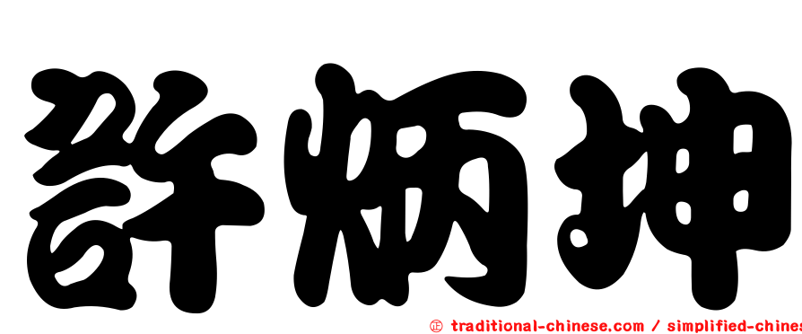 許炳坤