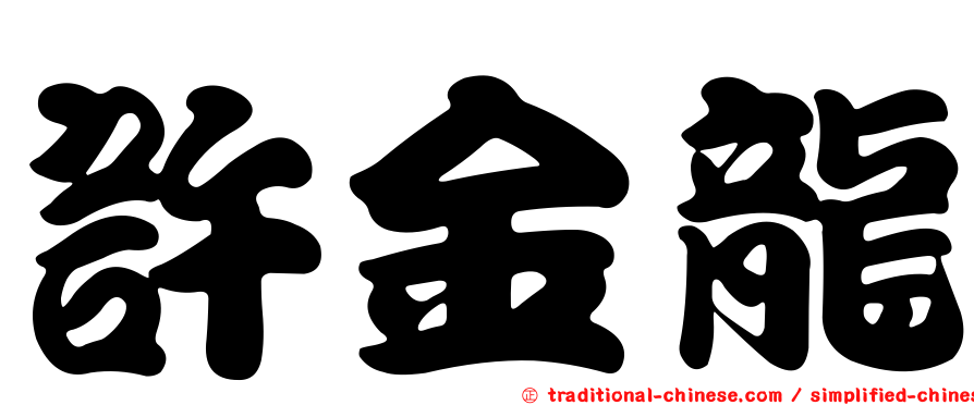 許金龍