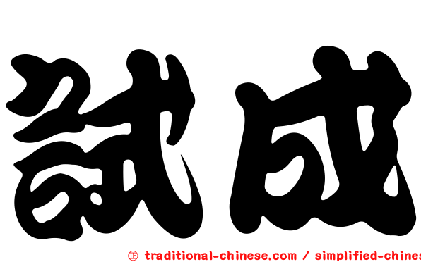 試成