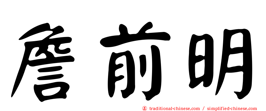 詹前明