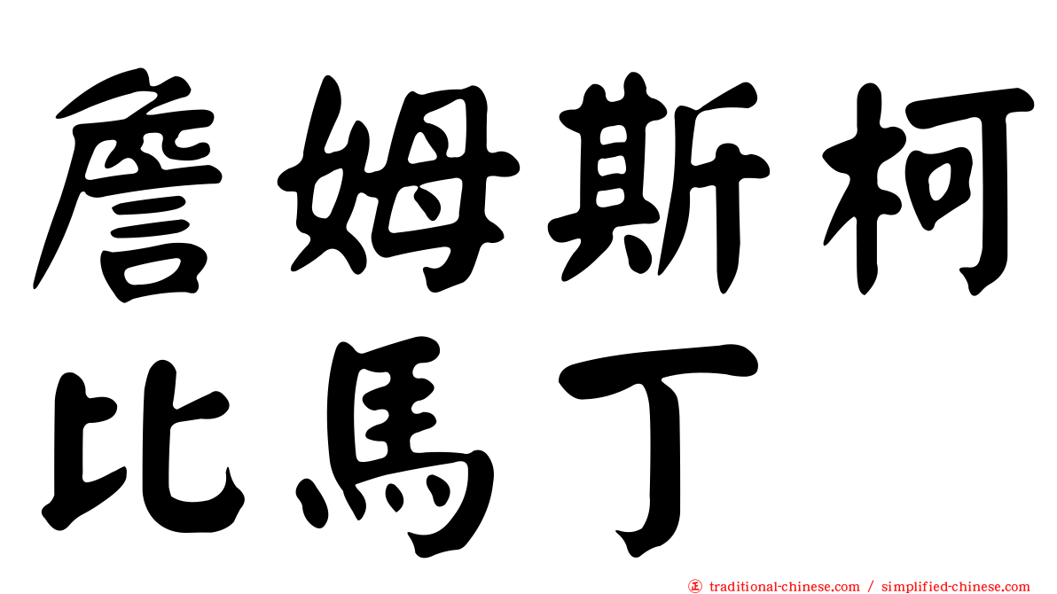 詹姆斯柯比馬丁
