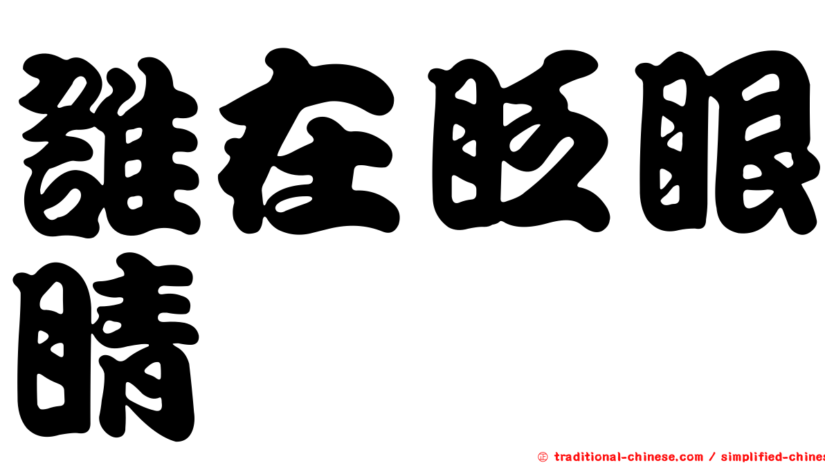 誰在眨眼睛