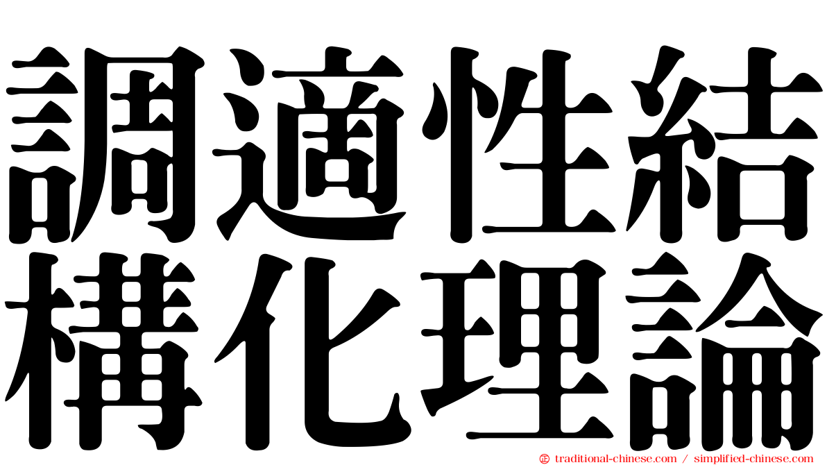 調適性結構化理論