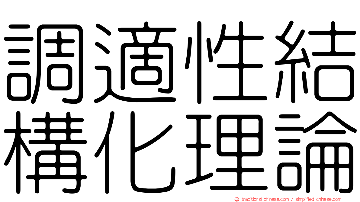 調適性結構化理論