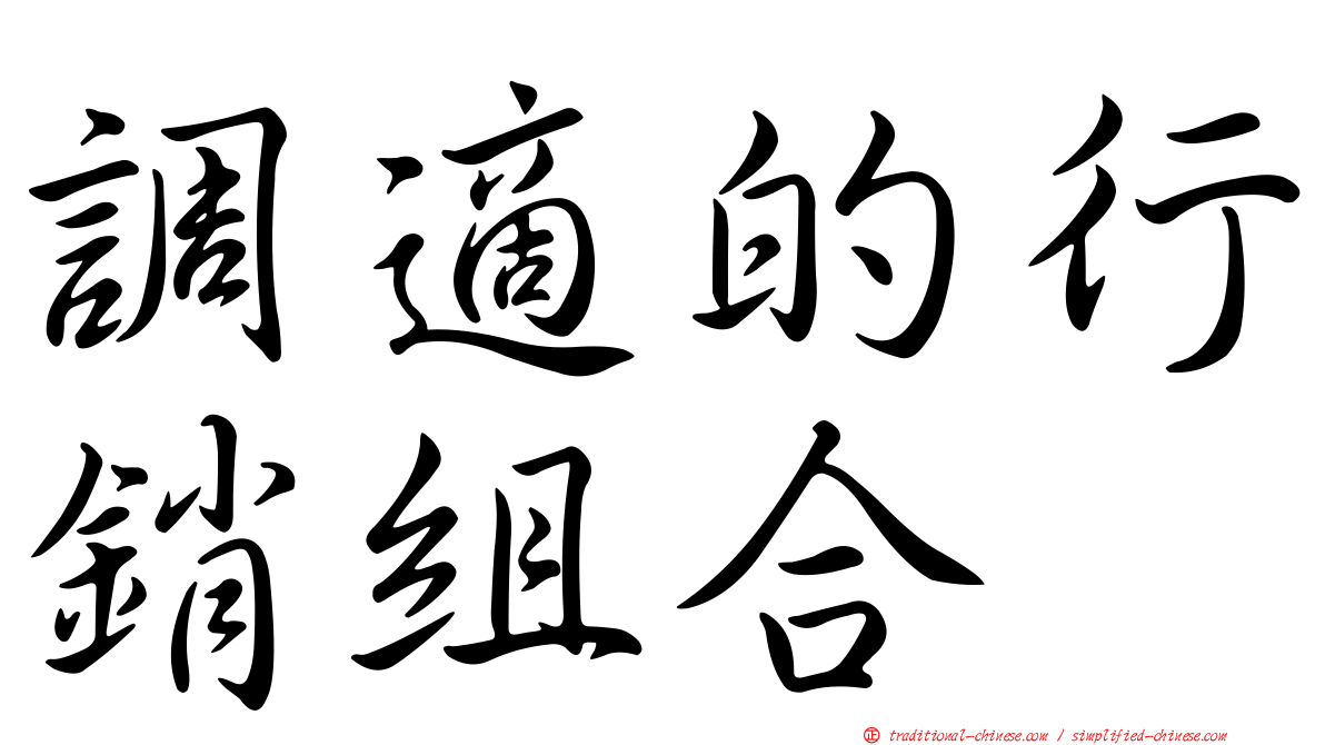 調適的行銷組合