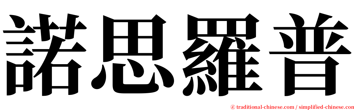 諾思羅普 serif font