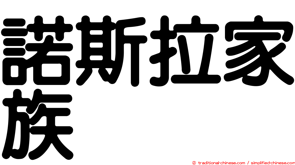 諾斯拉家族