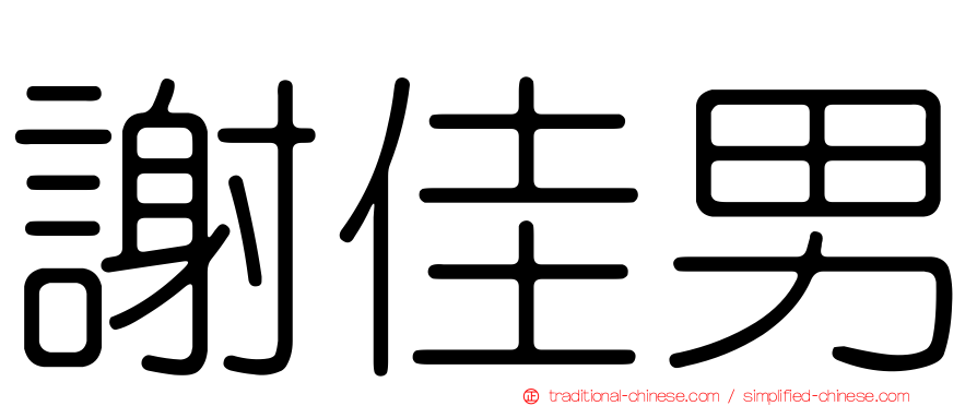 謝佳男
