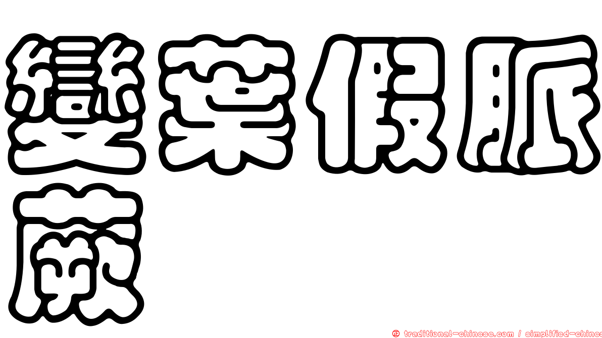 變葉假脈蕨