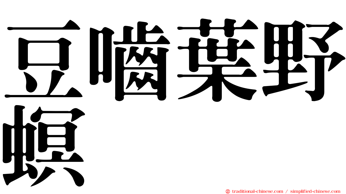 豆嚙葉野螟