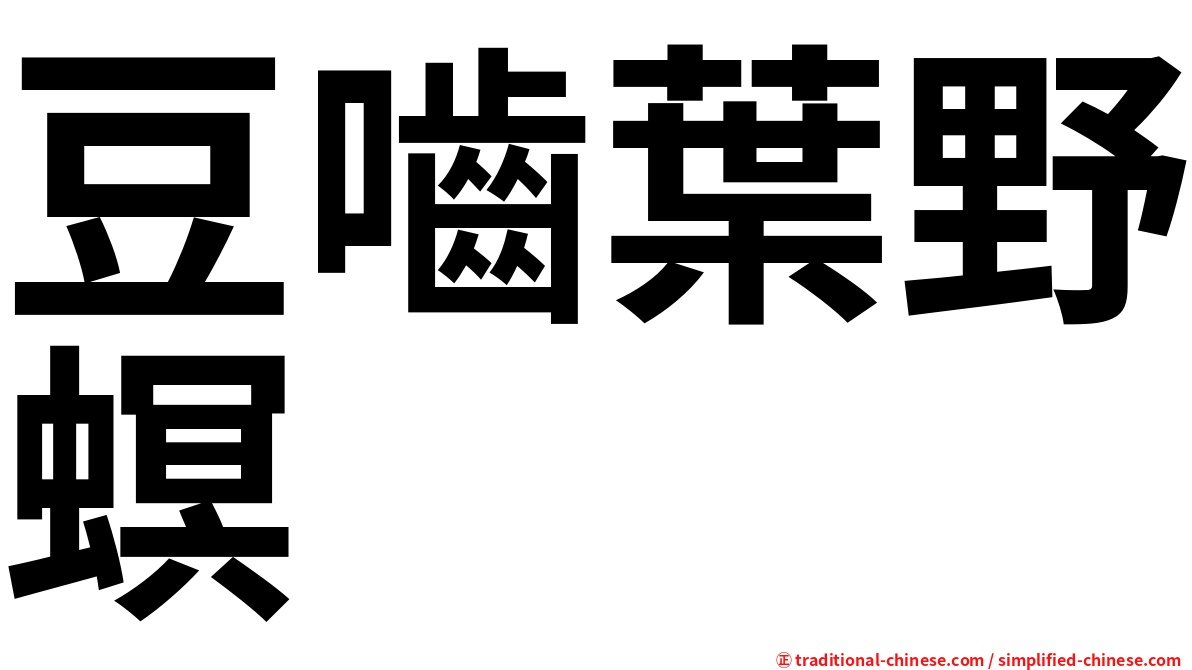 豆嚙葉野螟