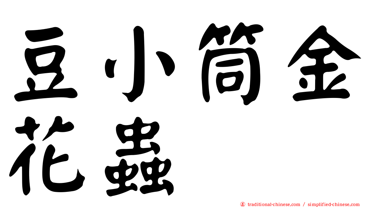 豆小筒金花蟲