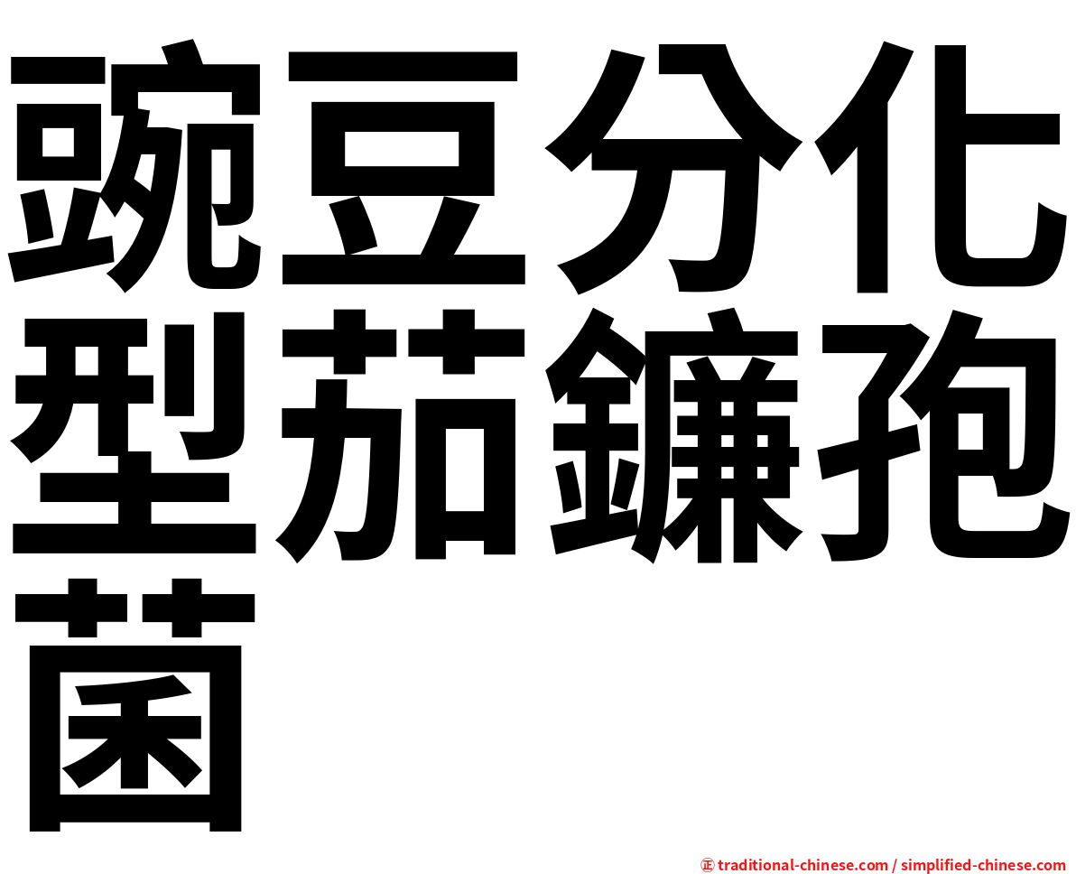 豌豆分化型茄鐮孢菌