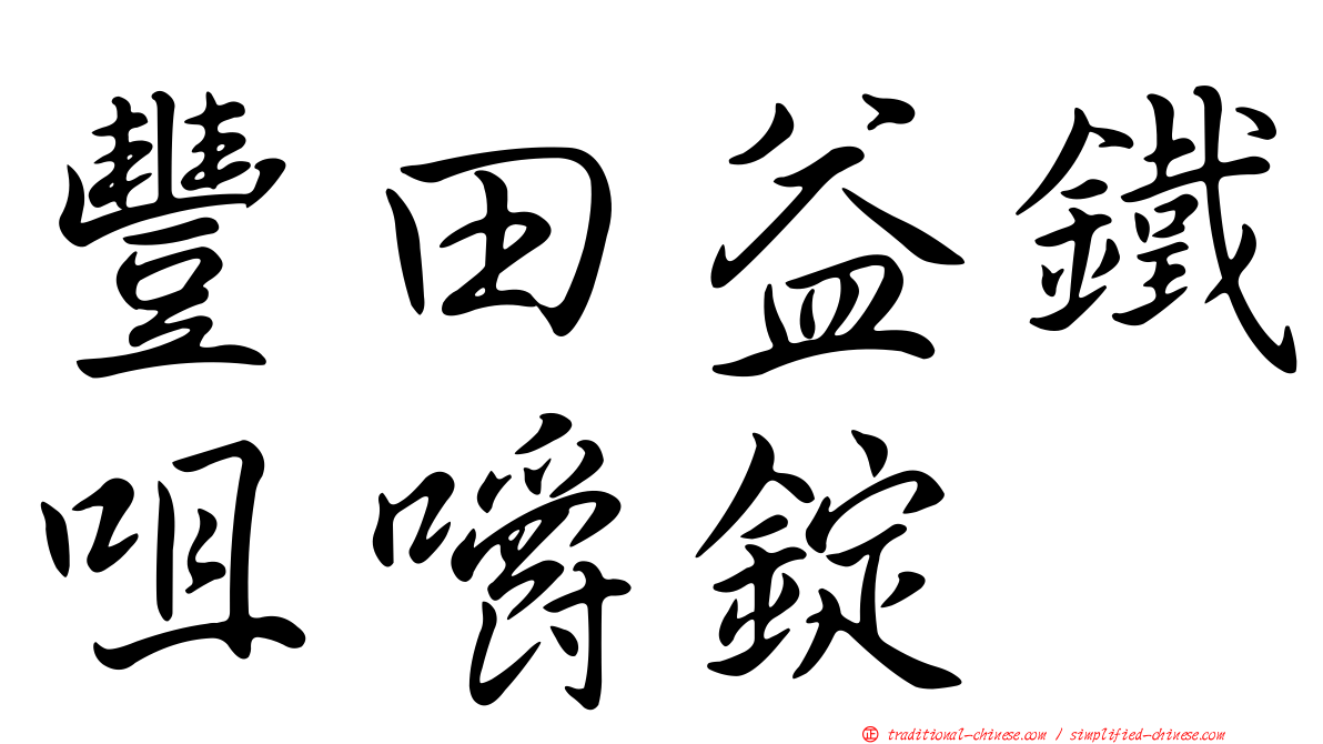 豐田益鐵咀嚼錠