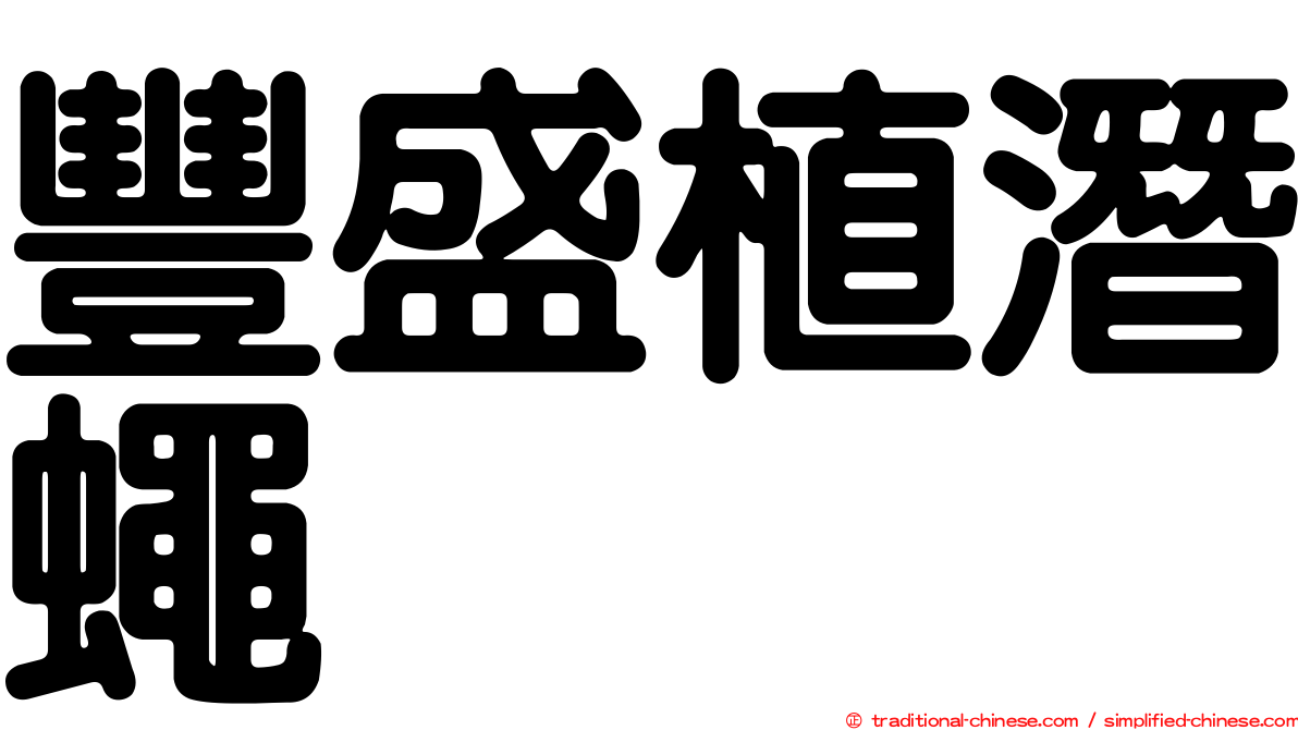豐盛植潛蠅