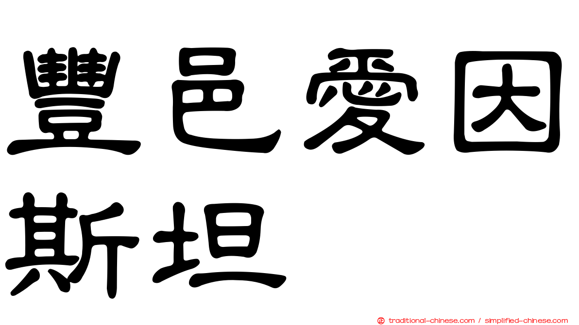 豐邑愛因斯坦