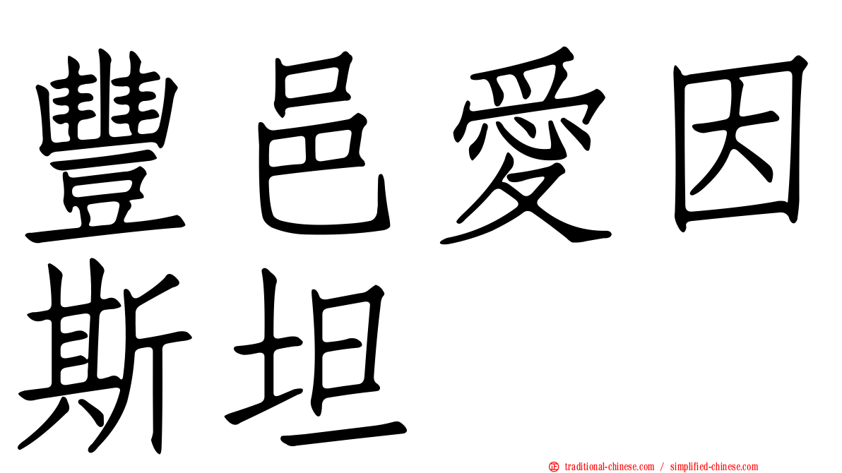 豐邑愛因斯坦