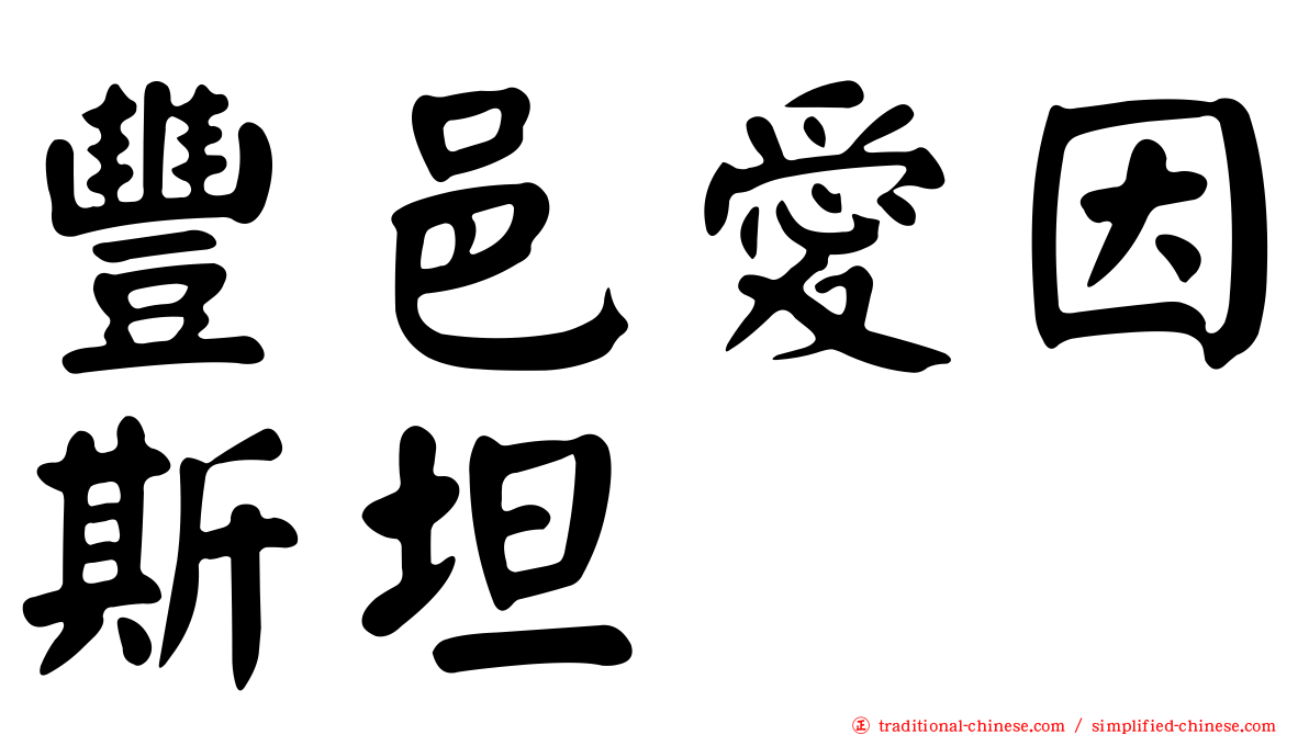 豐邑愛因斯坦