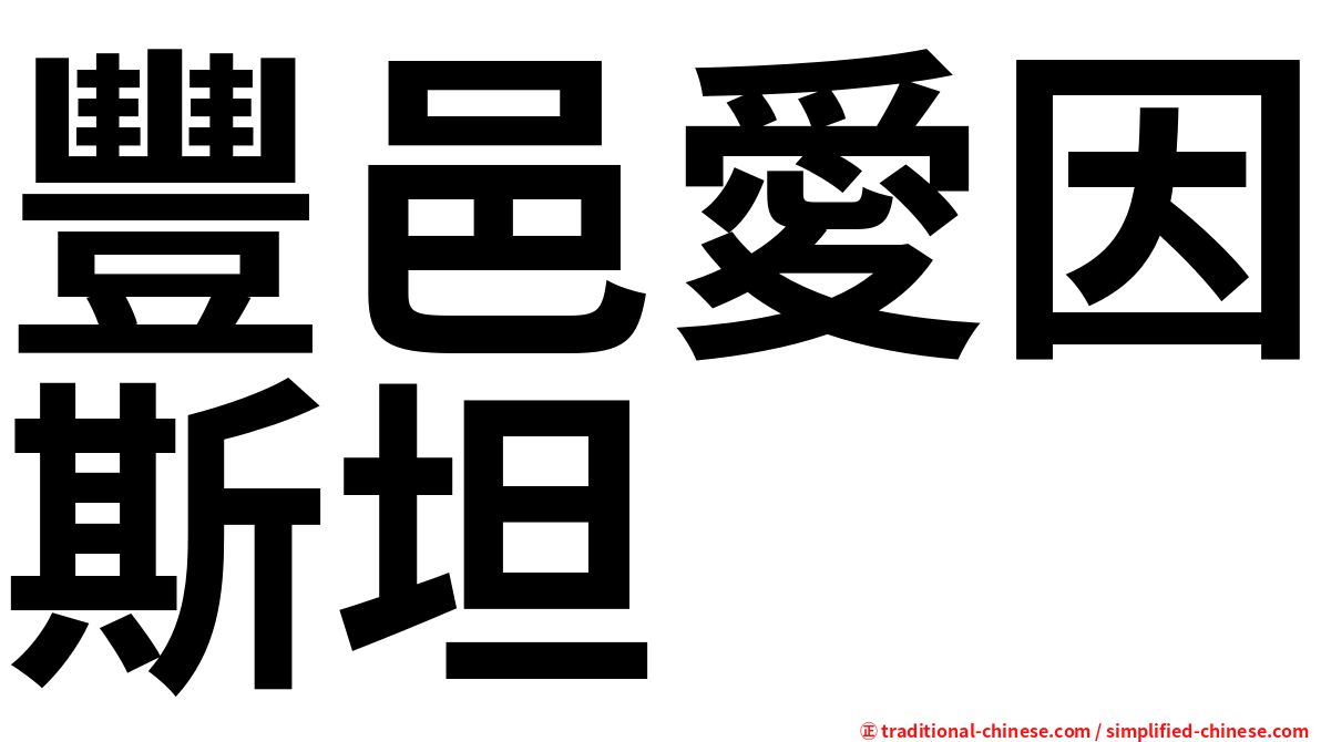 豐邑愛因斯坦