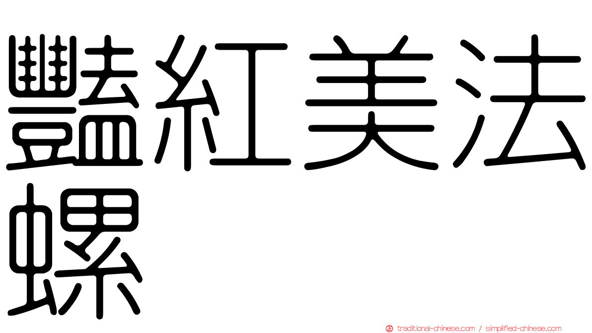 豔紅美法螺