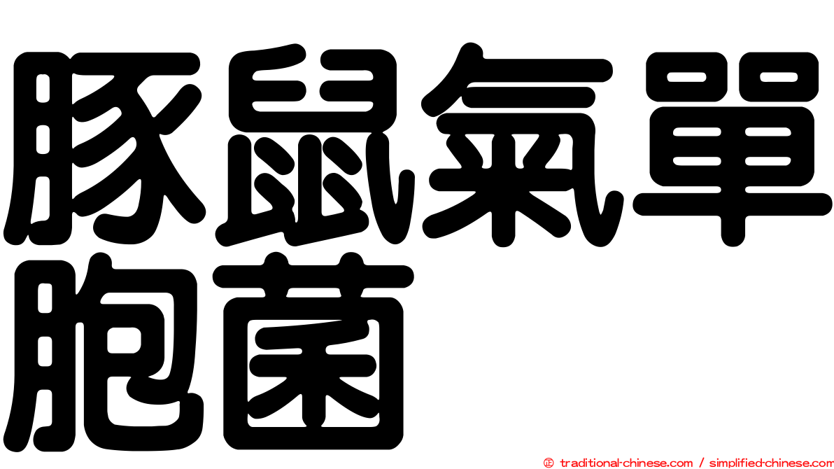 豚鼠氣單胞菌