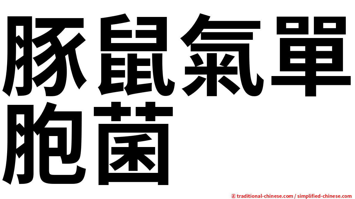 豚鼠氣單胞菌