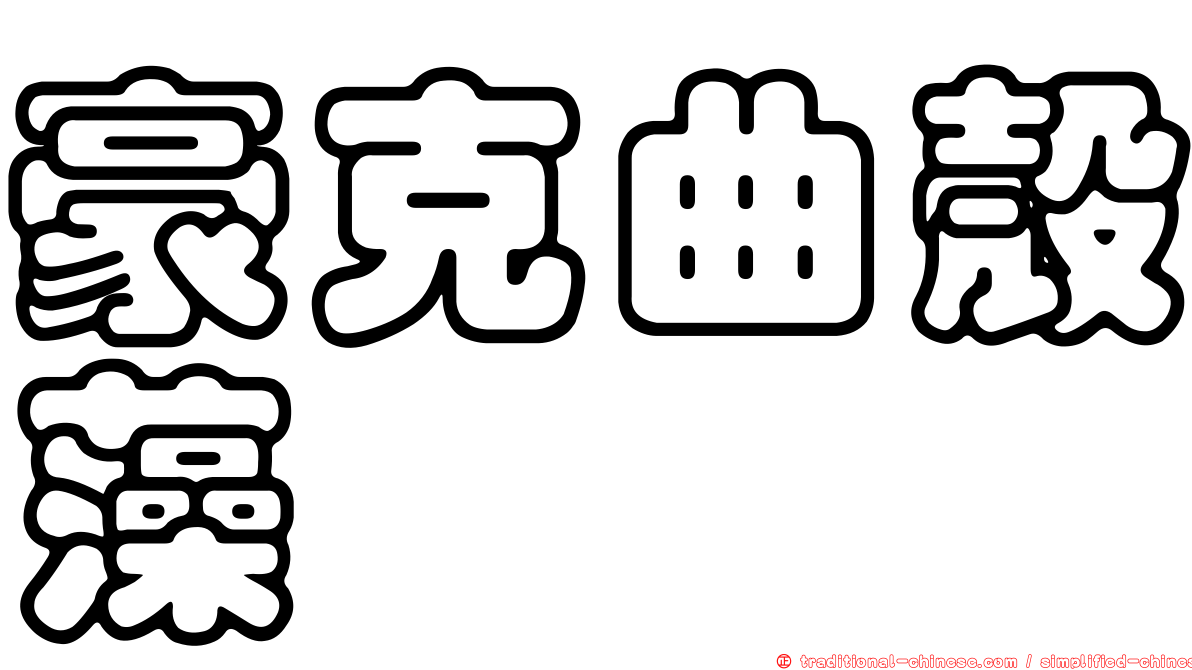 豪克曲殼藻