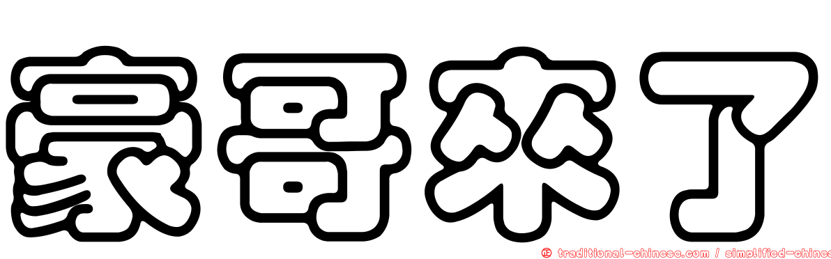 豪哥來了