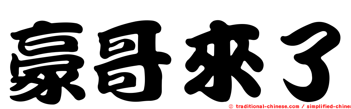 豪哥來了