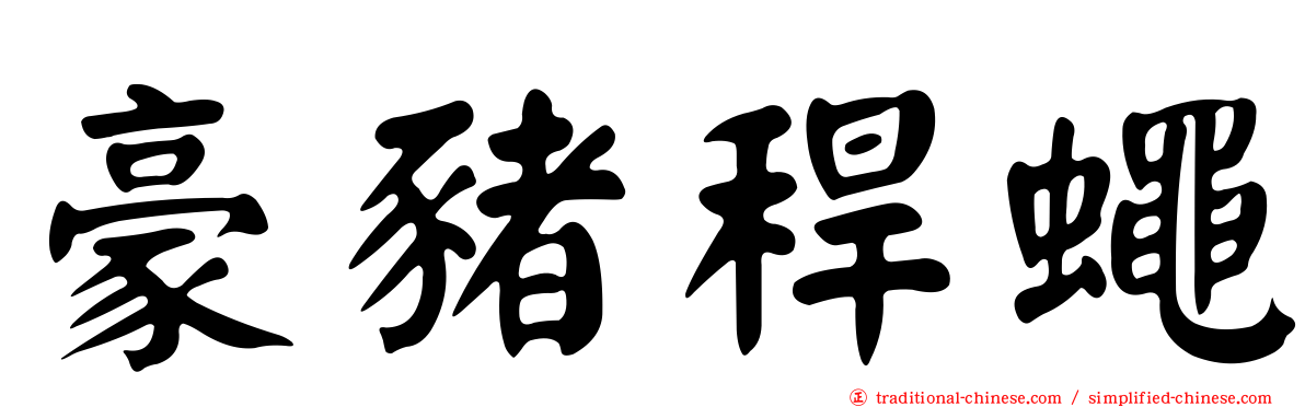 豪豬稈蠅