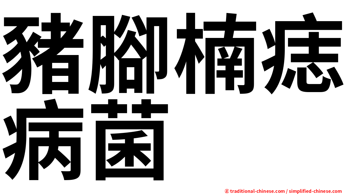 豬腳楠痣病菌