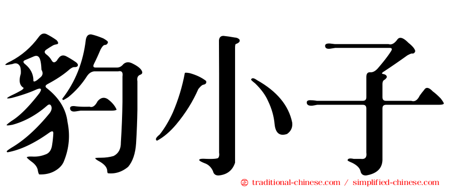 豹小子