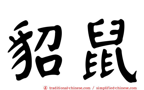 貂鼠